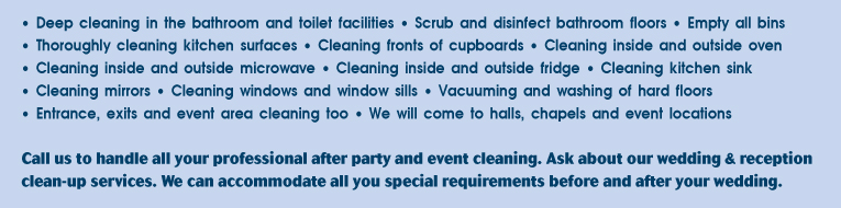 Yolanda's Special Events and Party Cleaning Los Angeles